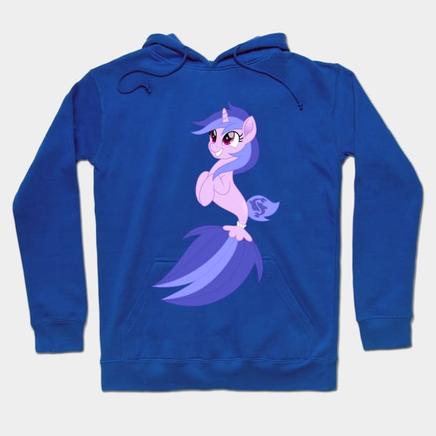 Sea Swirl seapony Hoodie by CloudyGlow